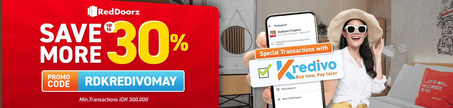 Bukti validasi kode promo - RedDoorz - Kode promo RedDoorz: [[diskon hingga 30%]] untuk transaksi Kredivo