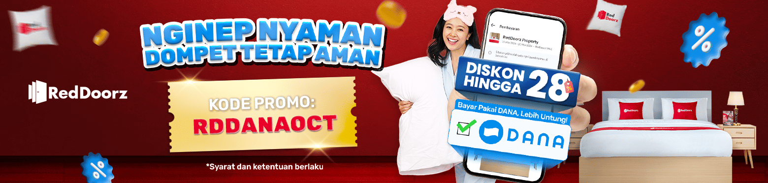 Bukti validasi kode promo - RedDoorz - [[Diskon hingga 28%]] saat membayar pakai DANA