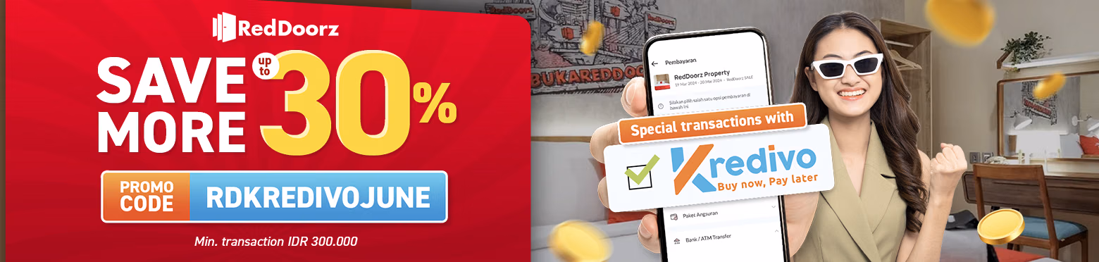 Bukti validasi kode promo - RedDoorz - Kode promo RedDoorz: [[Diskon hingga 30%]] untuk transaksi minimal Rp300.000