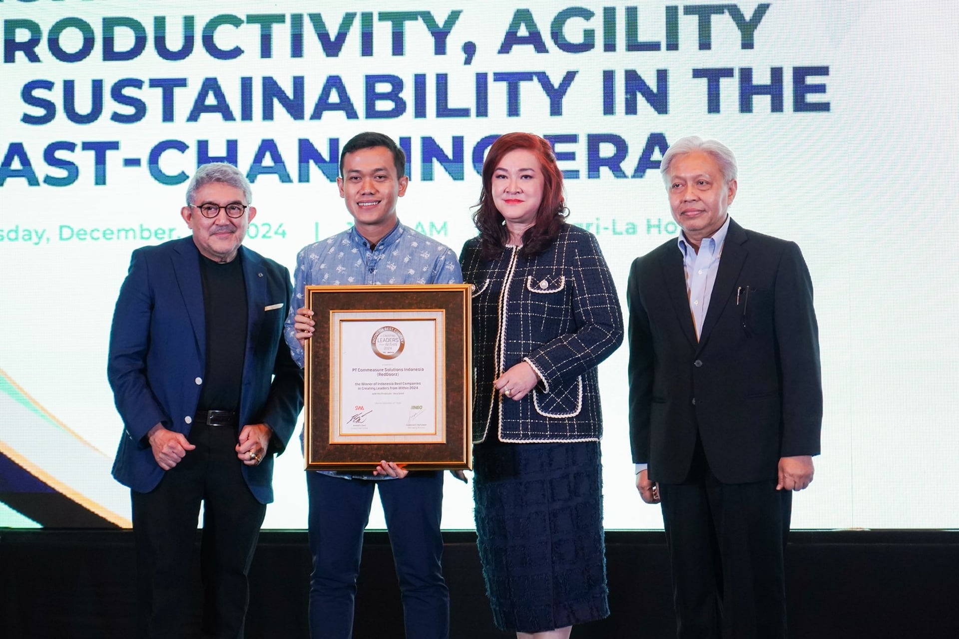 RedDoorz Wins Indonesia Best Company in Creating Leaders from Within 2024