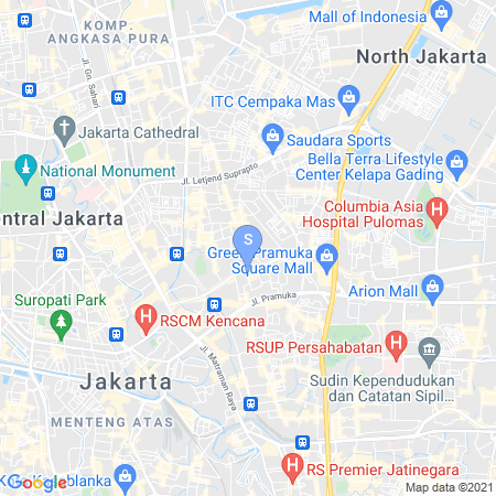 Peta lokasi KoolKost @ Rawasari (Minimum Stay 30 Nights)