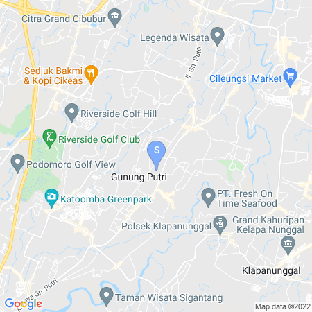 Map showing location of RedLiving Apartemen Gunung Putri - SIROOMS