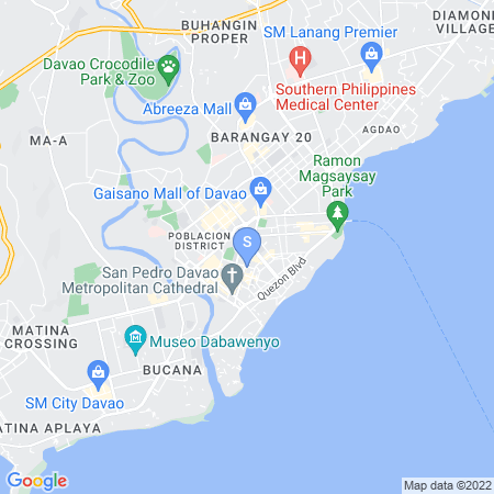 Map showing location of Central District Hotel