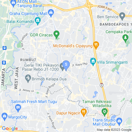 Map showing location of RedLiving Apartemen Jakarta Living Star - BoboRooms