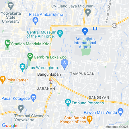 Map showing location of Griya Putih Banguntapan RedPartner