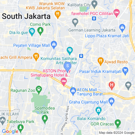 Map showing location of Urbanview Hotel Yampi TB Simatupang