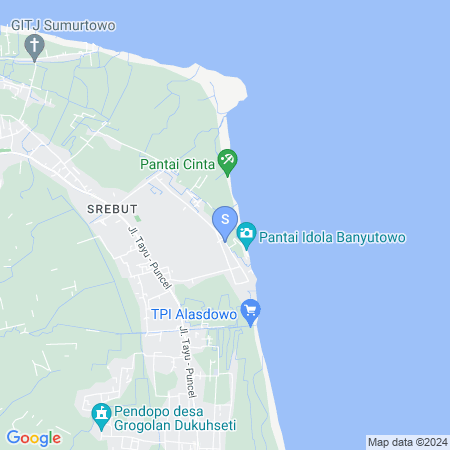 Peta lokasi RedDoorz near Pantai Idola Banyutowo Hotel D'LLALA