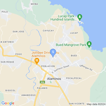 Map showing location of Reddoorz @ Alaminos Pangasinan