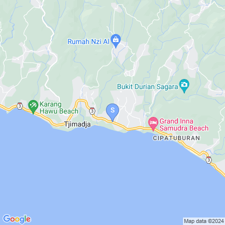 Map showing location of RedDoorz near Pantai Karang Hawu Pelabuhan Ratu