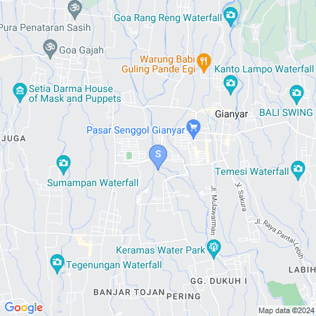 Map showing location of Winy House