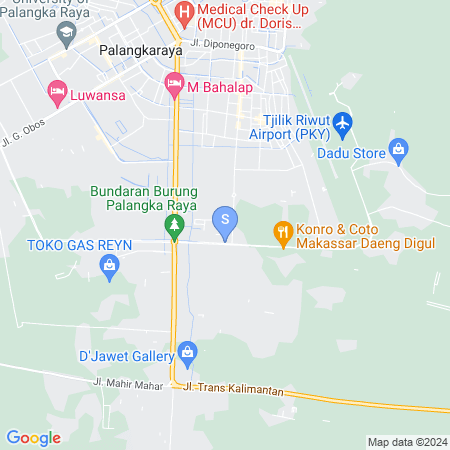 Peta lokasi Urbanview Hotel Lamin Palangkaraya