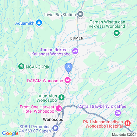 Map showing location of RedDoorz Syariah @ Prisma Homestay