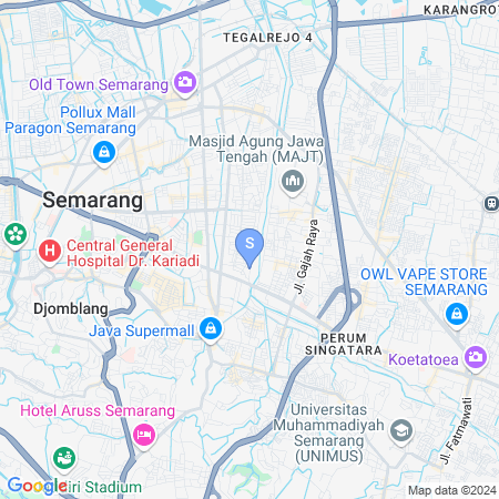 Map showing location of RedDoorz Near Simpang Lima Semarang