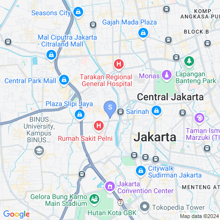 Map showing location of RedDoorz Near Stasiun Tanah Abang