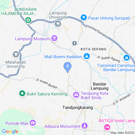 Peta lokasi Urbanview Marsaben Guest House Syariah Lampung by RedDoorz