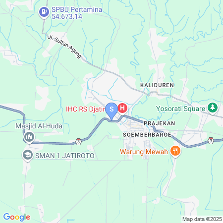 Map showing location of RedDoorz Syariah @ Jatiroto Lumajang