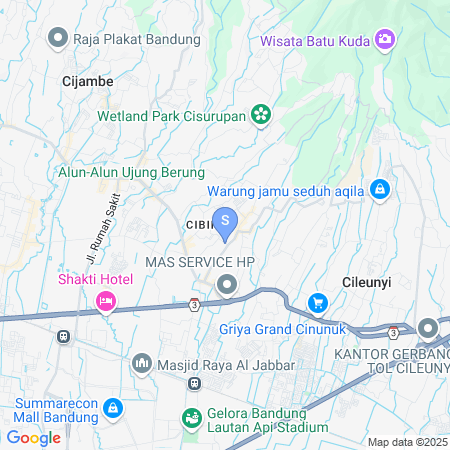Map showing location of Urbanview Villa Balong BHO Syariah Bandung