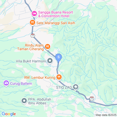 Map showing location of RedDoorz @ K1 Hotel near Cipanas Cianjur