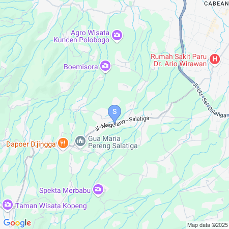Map showing location of RedDoorz near Kopeng Salatiga