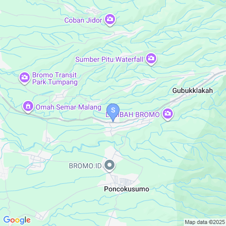 Map showing location of Cozy Bromo Homestay RedPartner