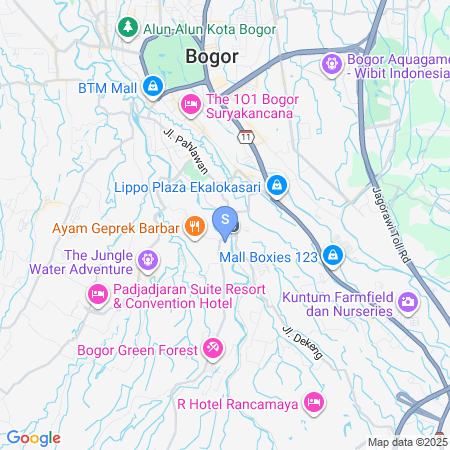 Map showing location of Garden View near Batu Tulis RedPartner