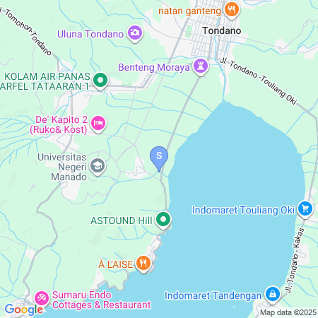 Map showing location of Urbanview Hotel Moy Residence Tondano by RedDoorz