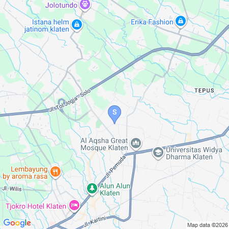 Map showing location of RedDoorz Syariah near Exit Tol Klaten