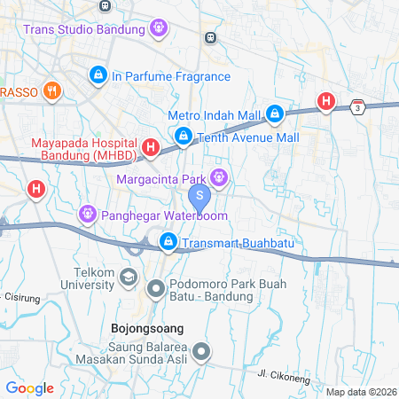 Map showing location of Urbanview Hotel Ultima Logam Bandung