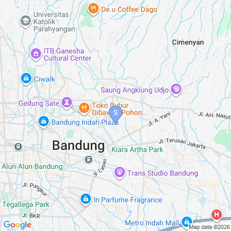 Map showing location of Urbanview Hotel Danoufa Supratman by RedDoorz