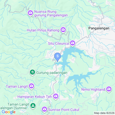 Map showing location of The Parabon Land Glamping & Cottage Pangalengan RedPartner
