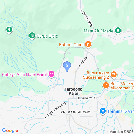 Map showing location of RedDoorz @ Cipanas Garut 2