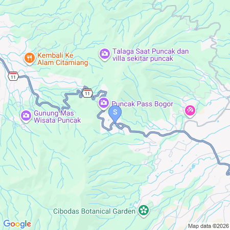 Map of The Lavana Signature Villa BIS Ciloto