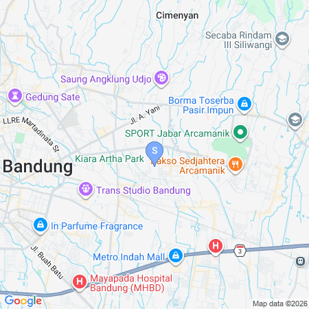 Peta lokasi Urbanview Omah Obah Antapani Bandung