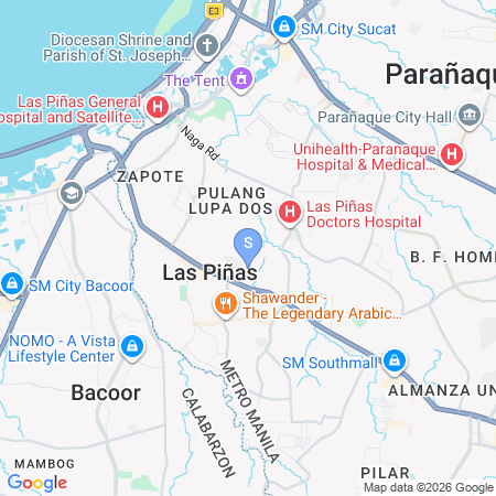 Map showing location of RedDoorz at Perpetual Tanguile Travellers Inn
