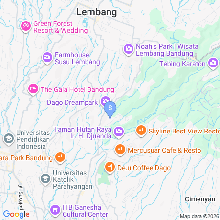 Map of The Lavana Buniwangi Villa Dago