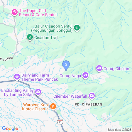 Map showing location of Urbanview Hotel Salakview Megamendung