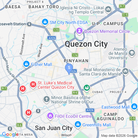 Map showing location of RedDoorz @ Cosmo Hotel & Studio Suites