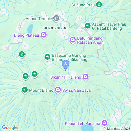 Map showing location of The Lavana Villa Bintang Sikunir