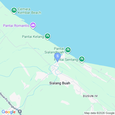 Map showing location of RedDoorz near Pantai Indah Sialang Buah
