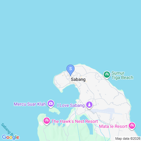 Map showing location of RedDoorz @ Pasifik Hotel Sabang Aceh