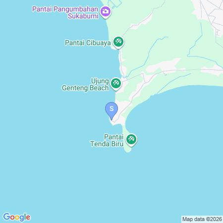 Map showing location of RedDoorz @ Penginapan Riansah Ujunggenteng Sukabumi
