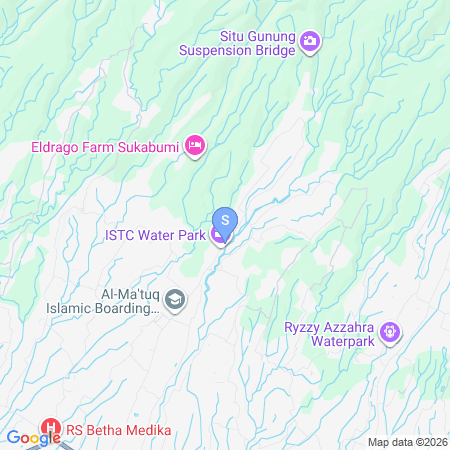 Map showing location of RedDoorz @ Gor Icuk Sugiarto Sukabumi