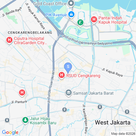 Map showing location of RedDoorz near Green Sedayu Mall
