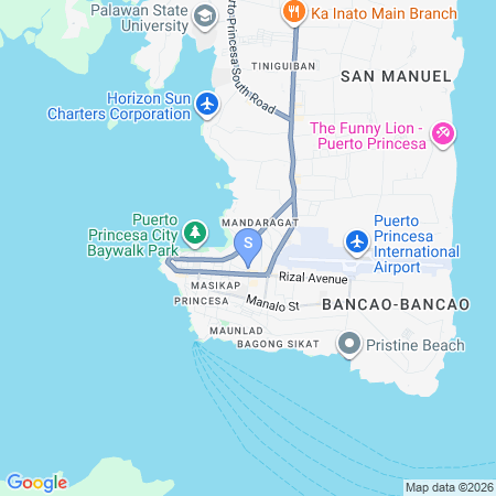 Peta lokasi Ace Travellers Inn Puerto Princesa City by RedDoorz