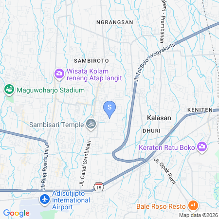 Map showing location of The Lavana Signature Villa Sambisari Prambanan