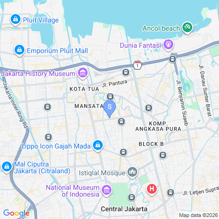 Map showing location of SANS Vibes Arcadia Regency Mangga Besar