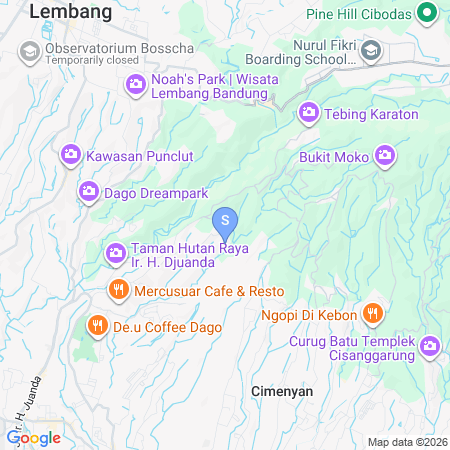 Map showing location of The Lavana Signature Mers Villa Bandung