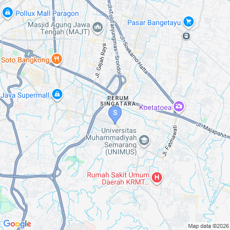 Map showing location of Urbanview Hotel Grand Mundu Semarang
