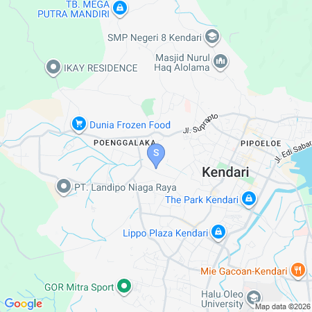 Map showing location of RedDoorz @ Almuhajir Homestay Kendari