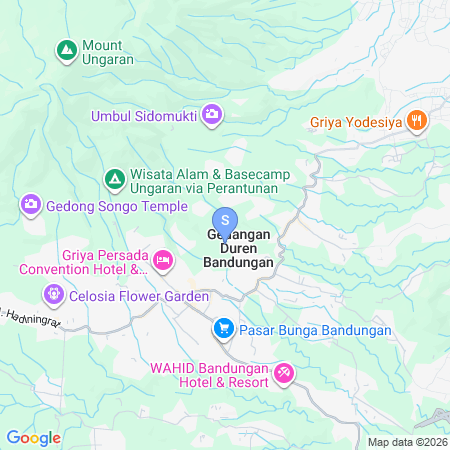 Map showing location of Khatulistiwa Camp Ground Syariah Bandungan by The Lavana
